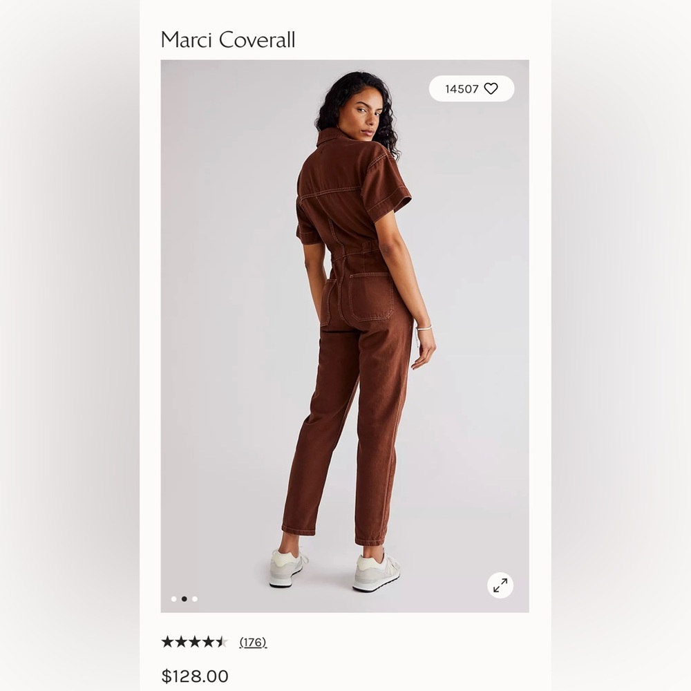 Free People Coverall denim Brown
